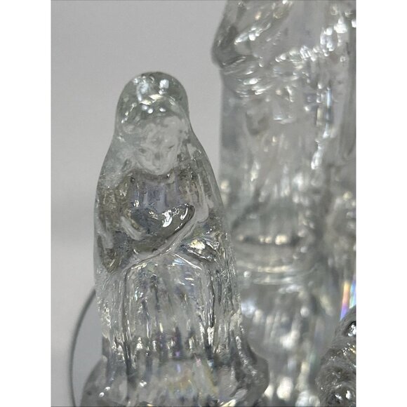 Vintage House Of Lloyd Christmas Around The World Crystal Glass Nativity Set - Picture 13 of 13
